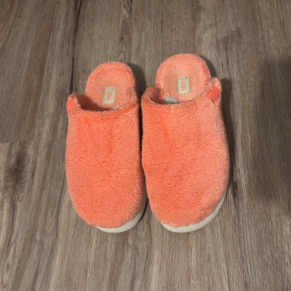 Ugg women’s slipper slides - fuzz sugar Terry - peach bliss - Picture 2 of 9